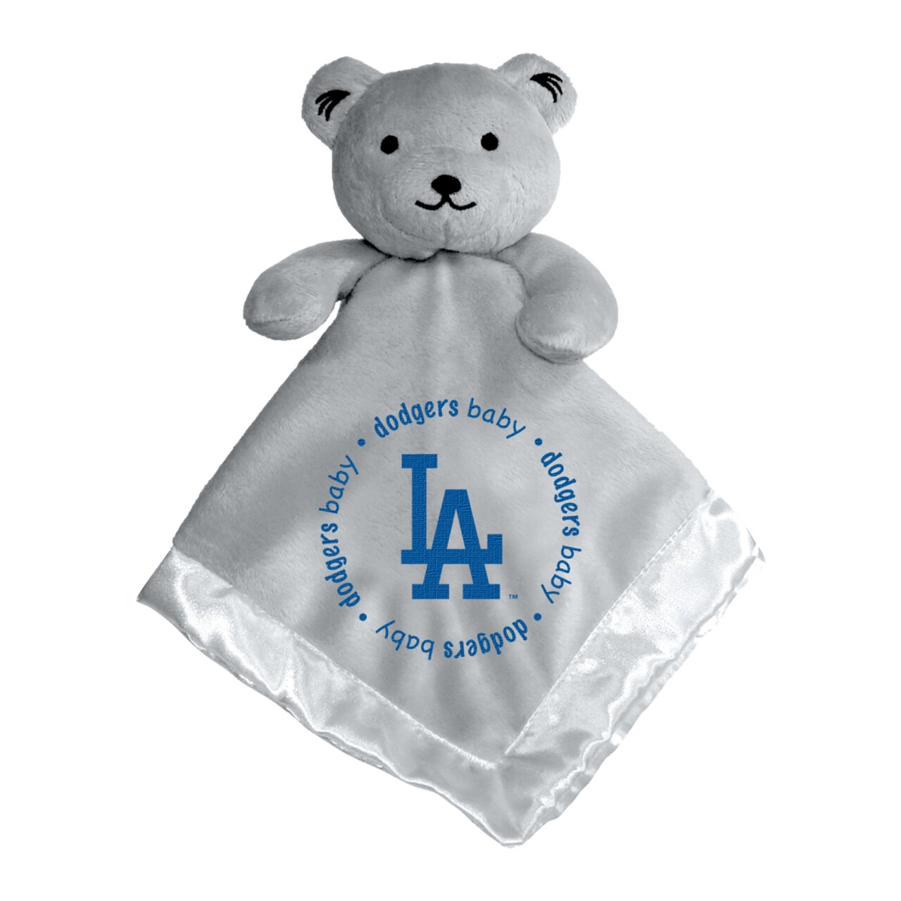 MasterPieces BabyFanatic Gray Security Bear - MLB Los Angeles Dodgers - Officially Licensed Snuggle Buddy